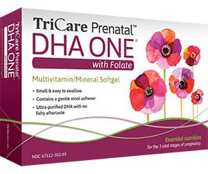 Free TriCare Prenatal DHA One With Folate Sample