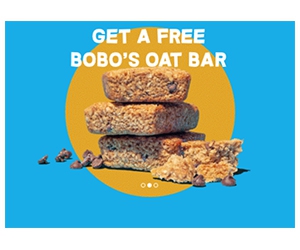 Free Bobo's Oat Bar + Chance To Win A Cotopaxi Backpack And Bobo's Bars 1-Year Supply