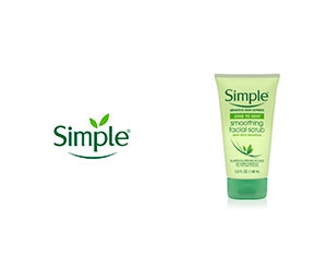 Free Smoothing Facial Scrub From Simple
