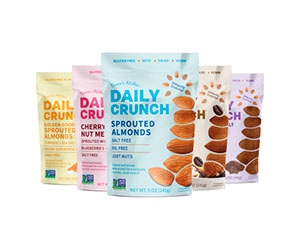 Free Sprouted Almond Snacks From Daily Crunch Snacks
