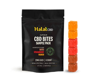 Free Halal CBD Bites Sample Pack